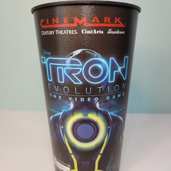 Tron Legacy Cinemark Movie Promo Cup Dec 2010 Souvenier Tumbler Disney USA Made - Picture 2 of 8